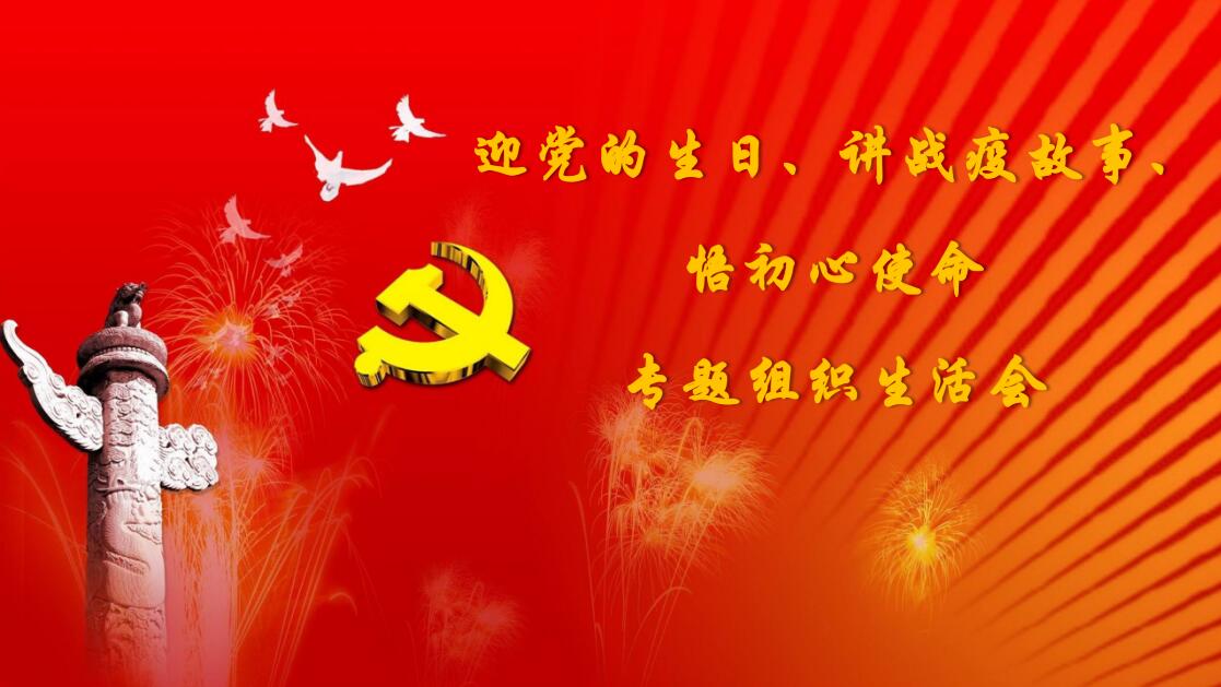 我院黨總支召開迎黨的生日講戰疫故事悟初心使命專題組織生活會